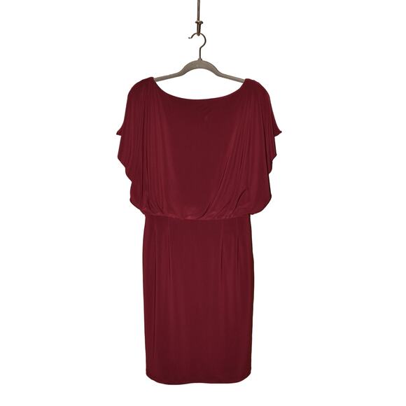 JESSICA‎ SIMPSON NEW $99 Peak-A-Boo Back Flutter Sleeve Blouson Dress Size 6 - Picture 1 of 4
